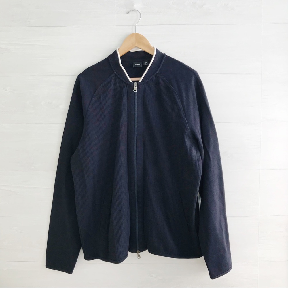{Hugo Boss} V-neck zip cotton cardigan, XL